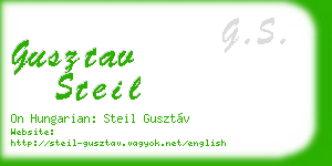 gusztav steil business card